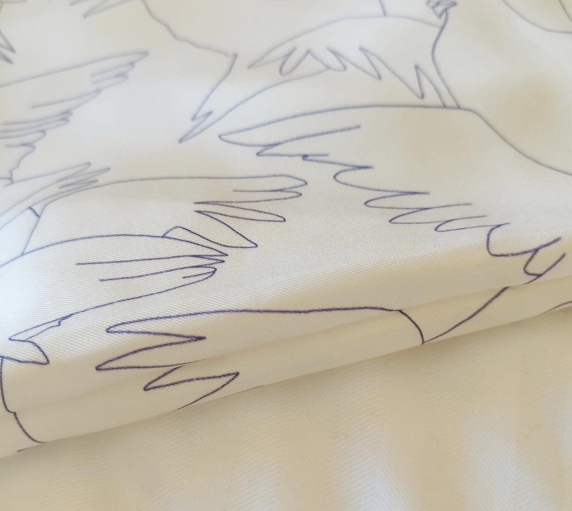 Adriatic Dove Silk Pillow Sleeve