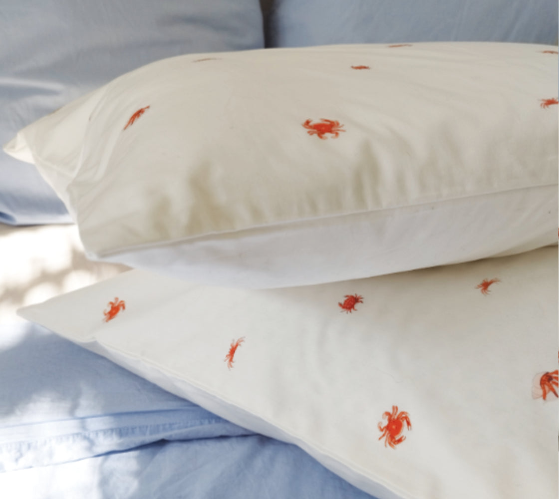 Crab Silk Pillow Sham