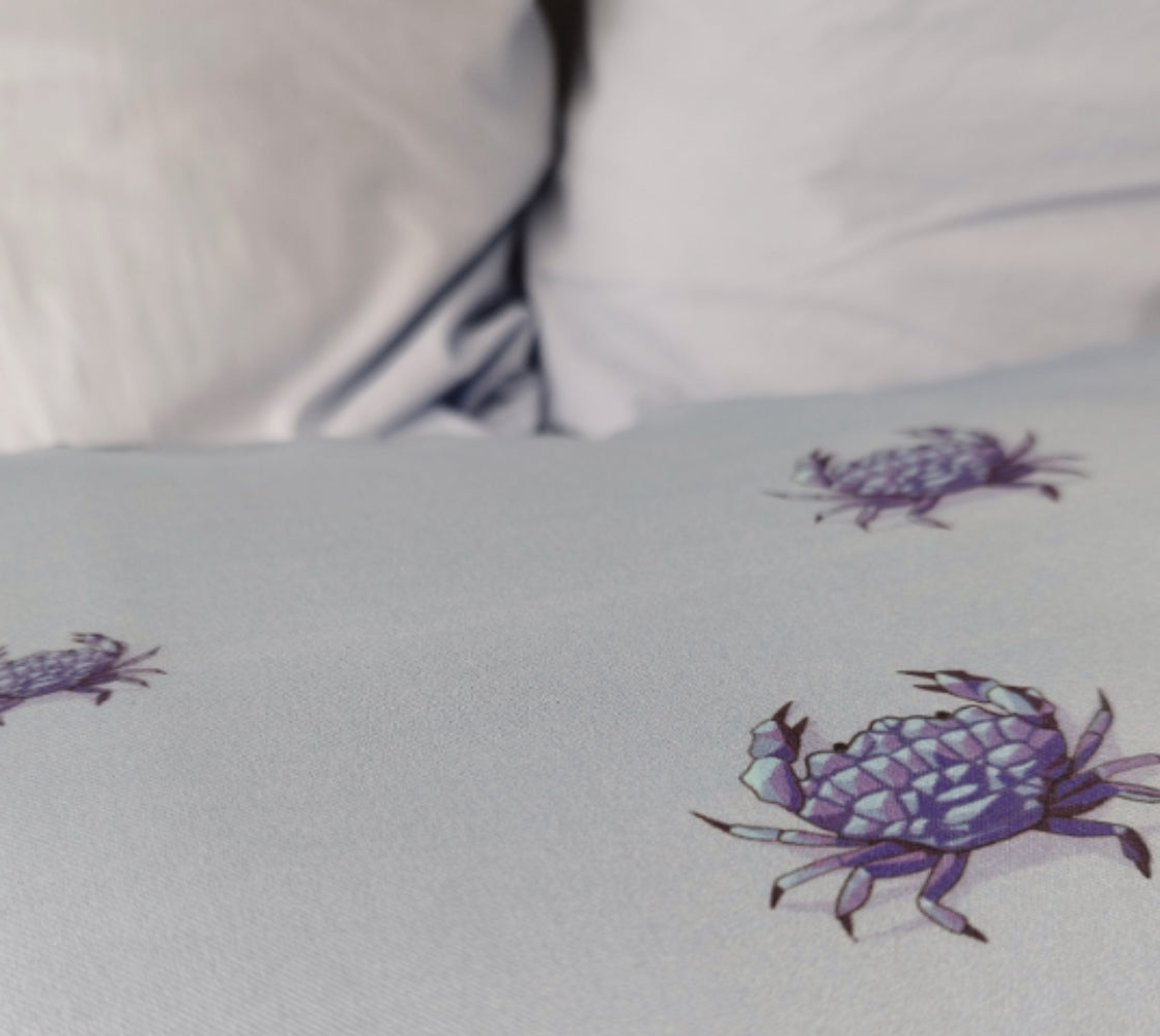 Crystal Crab Silk Pillow Sham