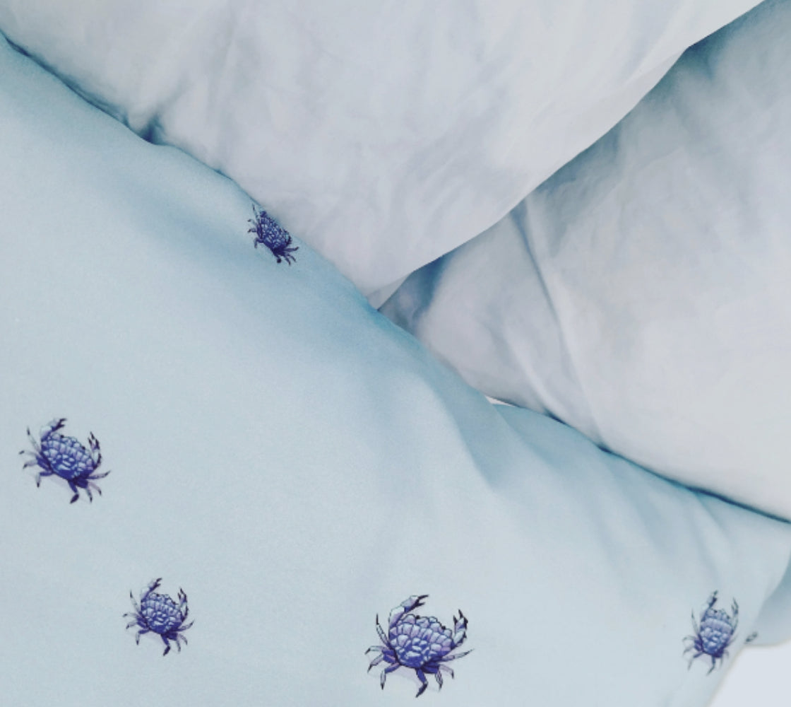 Crystal Crab Silk Pillow Sham