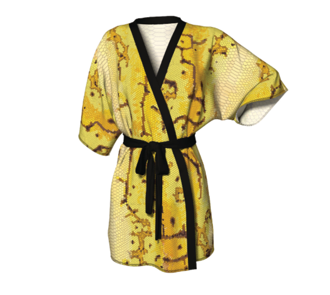 Lemonsnake Silk Kimono